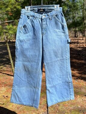 Y2K Rue 21 Wide Leg Low Rise Carpenter Jeans Women’s Size 8 Skater Grunge